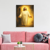 Jesus kehrte von der Leinwand der Tomb™ LDS Art zu (Insitu (Wohnzimmer))