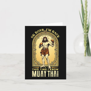 Jesus kennt den Muay Thai Boxing Kickboxing Mixed  Karte
