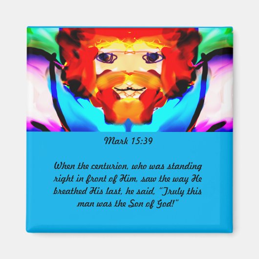 Jesus kennt Liebe Holzkastenschild Magnetmagnet Sc Magnet (Vorne)