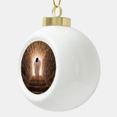 Jesus Keramik Kugel-Ornament (Rechts)