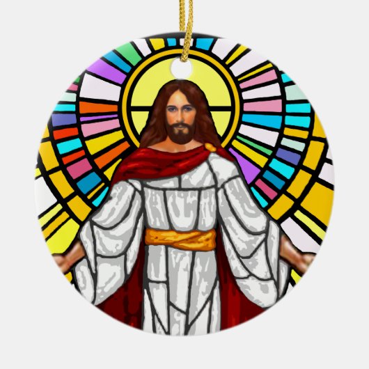 Jesus Keramik Ornament (Vorne)