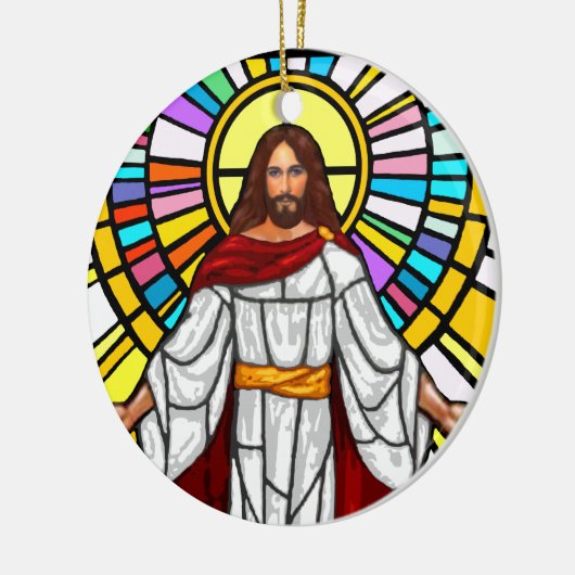 Jesus Keramik Ornament (Links)