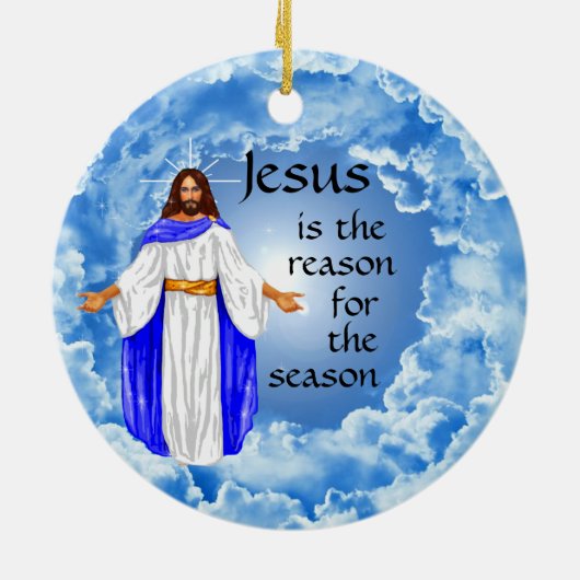 Jesus Keramik Ornament (Hinten)