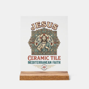 Jesus Keramikfliese Mittelmeer Glaube Jesus Keram Acrylschild