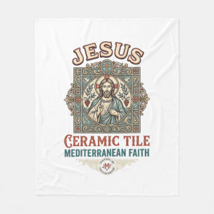 Jesus Keramikfliese Mittelmeer Glaube Jesus Keram Fleecedecke