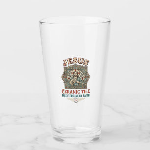 Jesus Keramikfliese Mittelmeer Glaube Jesus Keram Glas