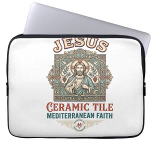 Jesus Keramikfliese Mittelmeer Glaube Jesus Keram Laptopschutzhülle