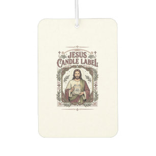 Jesus Kerzenlabel Jesus Kerze Christlicher Glaube  Autolufterfrischer
