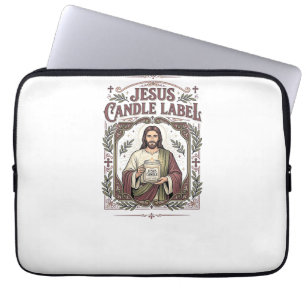 Jesus Kerzenlabel Jesus Kerze Christlicher Glaube Laptopschutzhülle