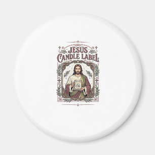 Jesus Kerzenlabel Jesus Kerze Christlicher Glaube  Magnet