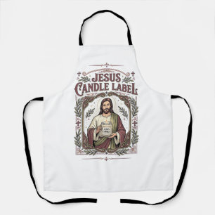 Jesus Kerzenlabel Jesus Kerze Christlicher Glaube Schürze