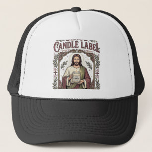 Jesus Kerzenlabel Jesus Kerze Christlicher Glaube  Truckerkappe
