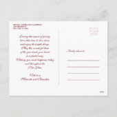 Jesus Kind mit Mary & Joseph Frohe Weihnachten (Rückseite)