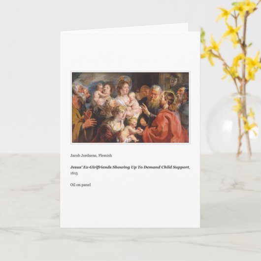 JESUS KIND SUPPORT VATHER'S DAY CARD KARTE (Gelbe Blume)