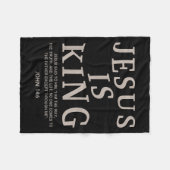 Jesus King Christian Men Youth God Good Son Brothe Fleecedecke (Vorderseite (Horizontal))