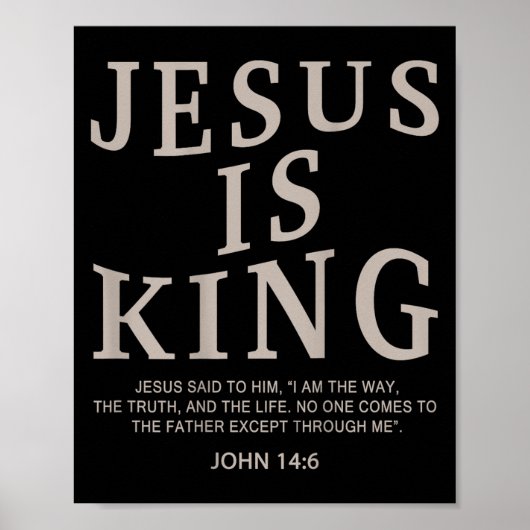 Jesus King Christian Men Youth God Good Son Brothe Poster (Vorne)