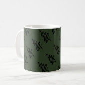 JESUS KING OF KINGS Christlich Christmas Green Kaffeetasse (Vorderseite Links)