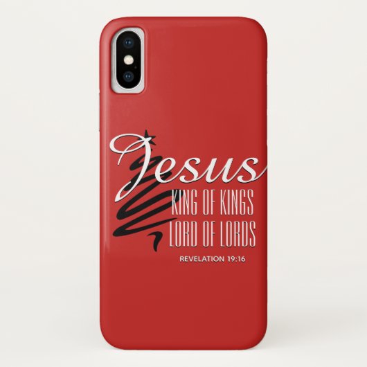 JESUS KING OF KINGS - Christliche Weihnachtsschrif Case-Mate iPhone Hülle (Rückseite)