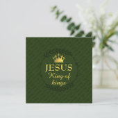 JESUS KING OF KINGS | Christmas Crown GREEN (Stehend Vorderseite)