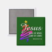 JESUS KING OF KINGS Christmas Magnet (Vorderseite/Rückseite)