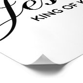 Jesus KING OF KINGS Poster (Ecke)