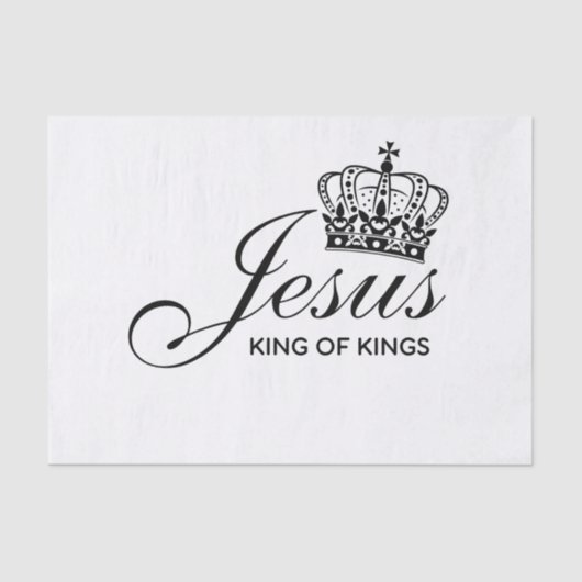 Jesus KING OF KINGS Seidenpapier (Vorderseite)