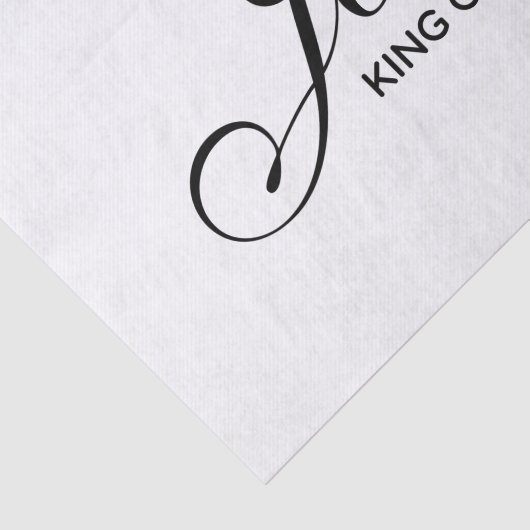 Jesus KING OF KINGS Seidenpapier (Ausschnitt)