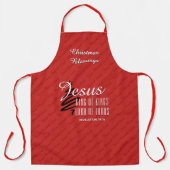 JESUS KING OF KINGS | Weihnachten Schürze (Vorderseite)