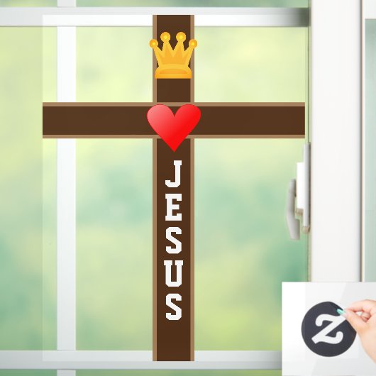 Jesus King of Liebe Fensteraufkleber (Zuhause)