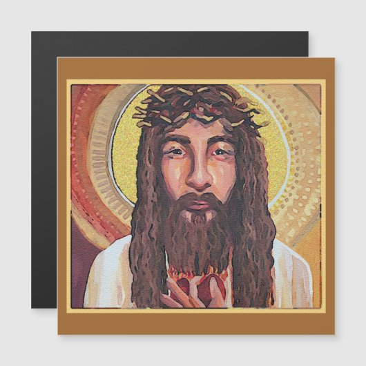 Jesus King of Liebe Magnetkarte (Vorne/Hinten)