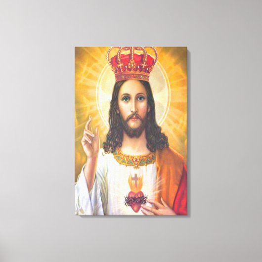 Jesus King wrapped Canvas Leinwanddruck (Vorderseite)