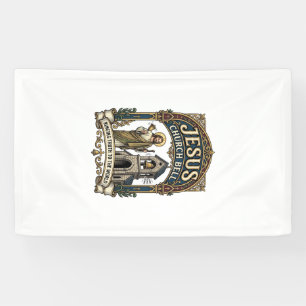 Jesus-Kirche Glocke Jesus-Kirche Glocke Christlich Banner