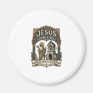 Jesus-Kirche Glocke Jesus-Kirche Glocke Christlich Magnet