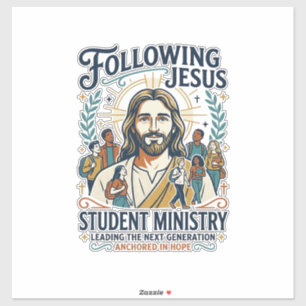 Jesus Kirche Merch Jugendcamp-Shirt Glaube Ba Aufkleber