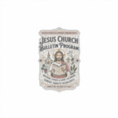 Jesus-Kirche Mitteilungsblatt Programm Jesus-Kirch Aufkleber (Vorderseite)