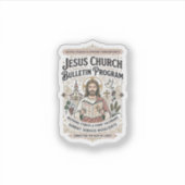 Jesus-Kirche Mitteilungsblatt Programm Jesus-Kirch Aufkleber (Vorderseite)