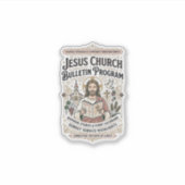 Jesus-Kirche Mitteilungsblatt Programm Jesus-Kirch Aufkleber (Vorderseite)