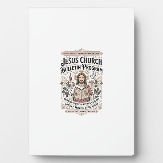 Jesus-Kirche Mitteilungsblatt Programm Jesus-Kirch Fotoplatte (Vorderseite)