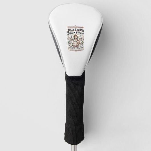 Jesus-Kirche Mitteilungsblatt Programm Jesus-Kirch Golf Headcover (Vorderseite)