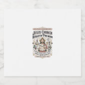 Jesus-Kirche Mitteilungsblatt Programm Jesus-Kirch Schaumweinetikett (Einzelnes Label)