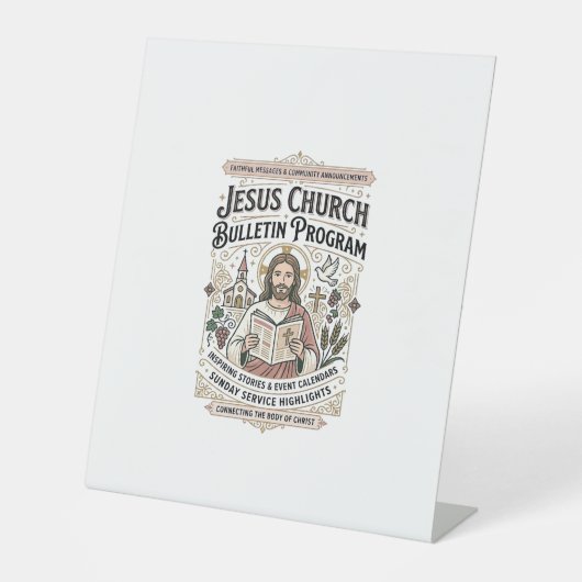 Jesus-Kirche Mitteilungsblatt Programm Jesus-Kirch Sockelschild (Vorderseite)