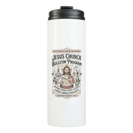 Jesus-Kirche Mitteilungsblatt Programm Jesus-Kirch Thermosbecher (Vorderseite)