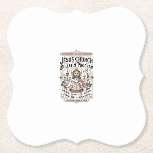 Jesus-Kirche Mitteilungsblatt Programm Jesus-Kirch Untersetzer (Vorderseite)