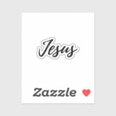 Jesus - kleiner Aufkleber (Blatt)