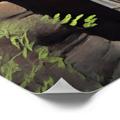 Jesus klopft an der antiken Tür Poster (Ecke)