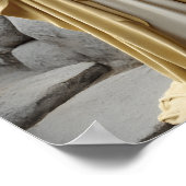 Jesus klopft an der antiken Tür Poster (Ecke)