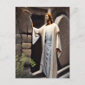 Jesus klopft an der antiken Tür Postkarte (Vorderseite)