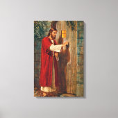 Jesus klopft an der Tür Leinwanddruck (Vorderseite)
