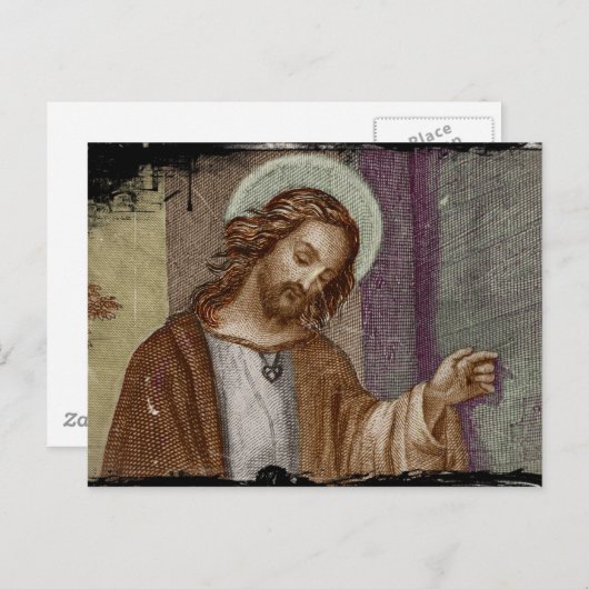Jesus klopft an der Tür Postkarte (Vorne/Hinten)