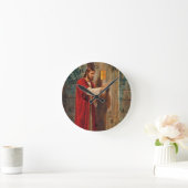 Jesus klopft an die Tür Runde Wanduhr (Zuhause)